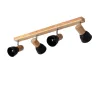 applique-plafonnier-4-tetes-orientable-blanche-et-bois-culot-e14