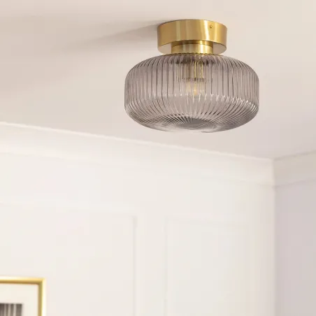 plafonnier-metal-dore-et-cloche-verre-culot-e27-interieur-reflecteur