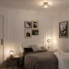 plafonnier-metal-dore-et-cloche-verre-culot-e27-interieur-reflecteur