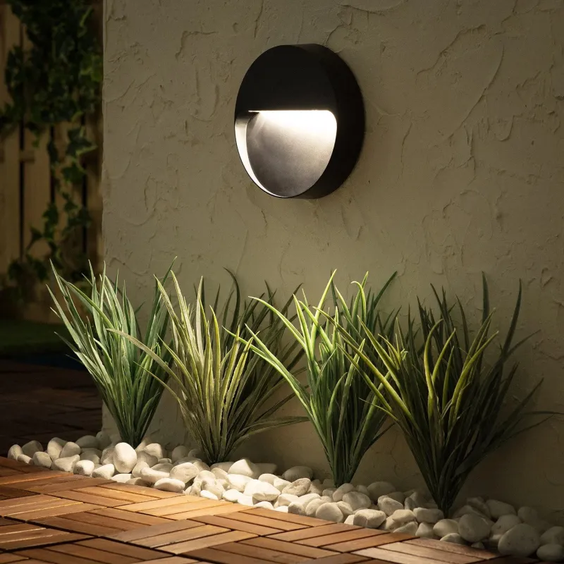 applique-balisage-exterieur-led-mural-rond-noir-500-lumens-etanche-ip65