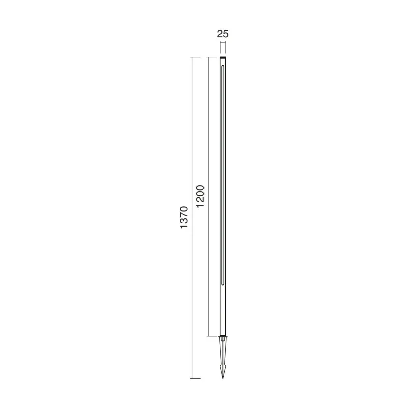 Projecteur barre led avec piquet Lance H120cm