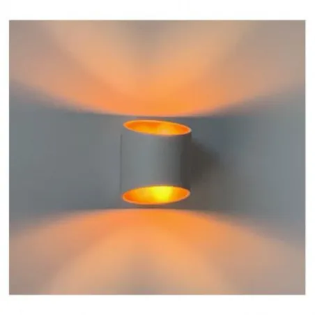 APPLIQUE MURAL LED 230 V 1 X G9 IP20 BLANC/DORE