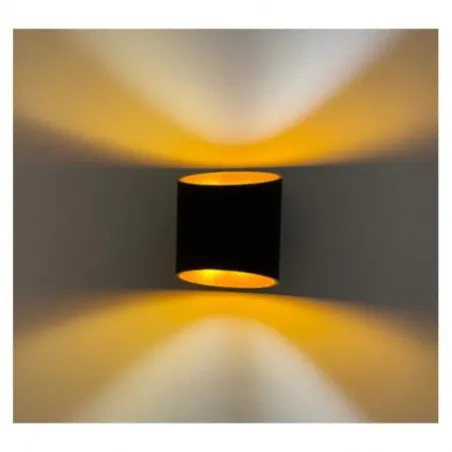 APPLIQUE MURAL LED 230 V 1 X G9 IP20    NOIR/DORE