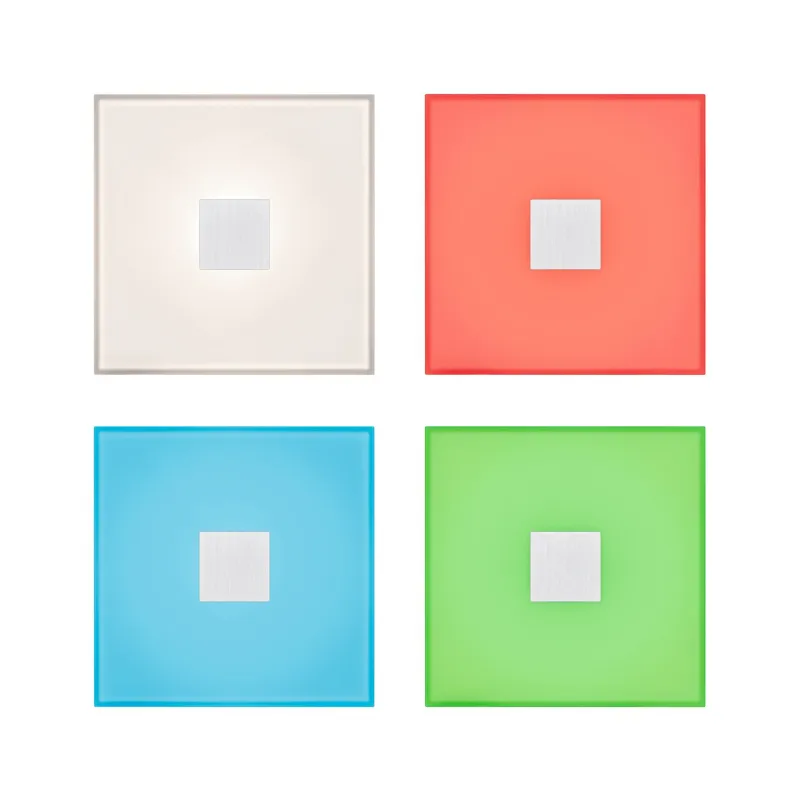 LumiTiles Basic Set Square 10x10cm 5x0,75W RGBW blanc Plastique/Alu