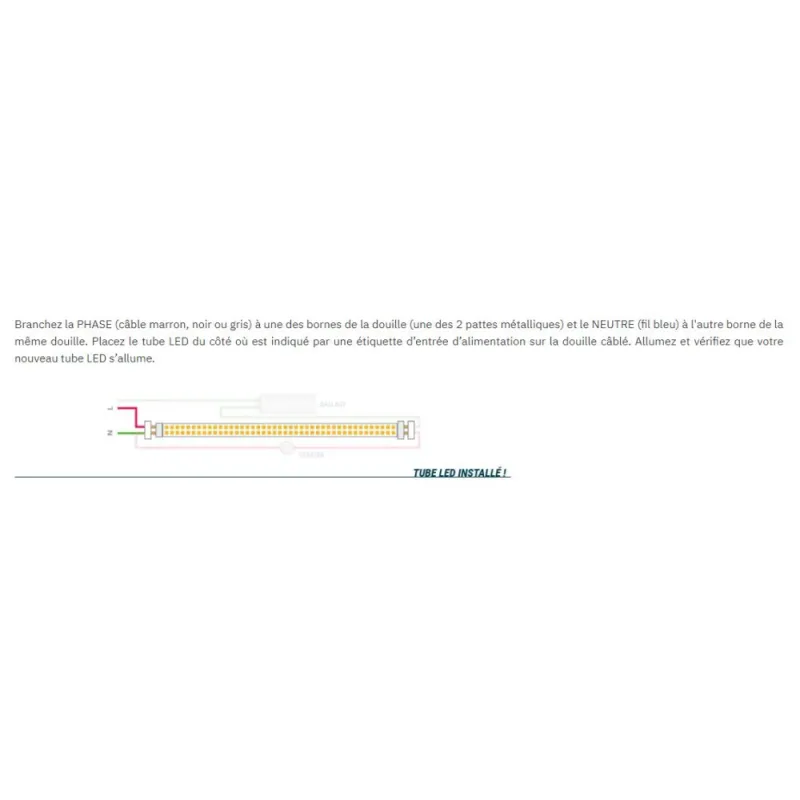 Tube LED T8 90cm 14w-1400 lumens-6000K avec détecteur de mouvement infra rouge