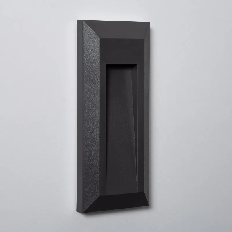 spot-de-balisage-a-1w-led-d-escalier-mur-saillie-rectangulaire-blanc-noir
