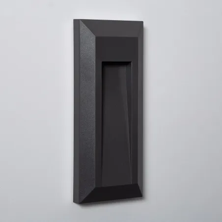 spot-de-balisage-a-1w-led-d-escalier-mur-saillie-rectangulaire-blanc-noir