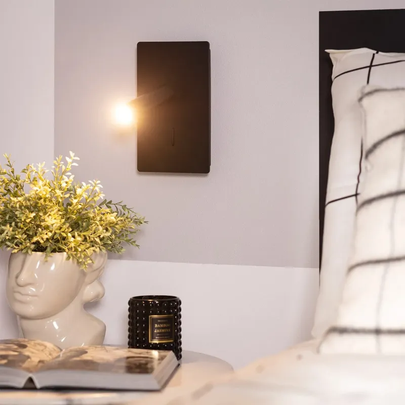 applique-murale-liseuse-led-avec-interrupteur-spot-patere-orientable-noire