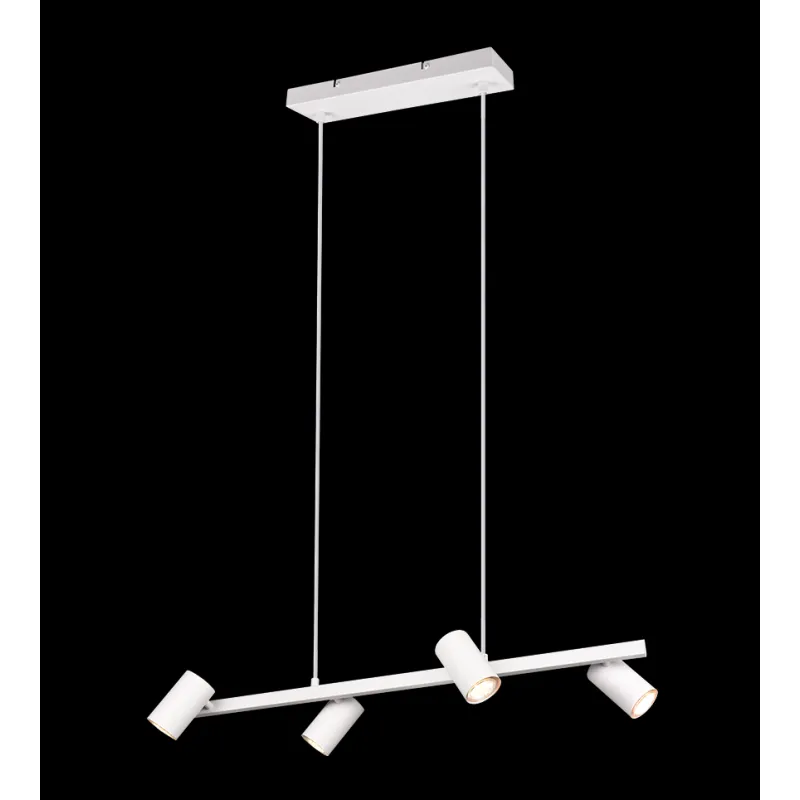 Suspension MARLEY excl. 4x GU10 · max. 35W Métal Blanc mat