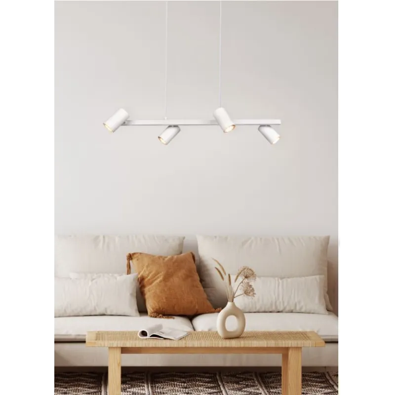 Suspension MARLEY excl. 4x GU10 · max. 35W Métal Blanc mat