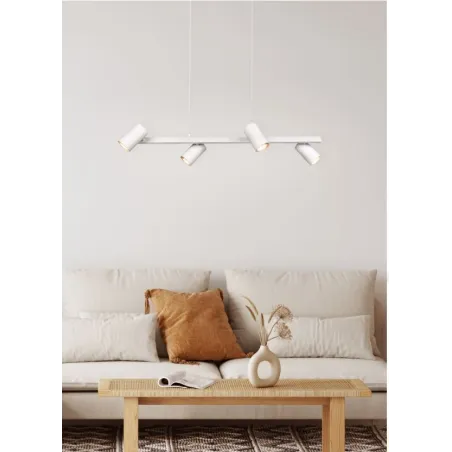 Suspension MARLEY excl. 4x GU10 · max. 35W Métal Blanc mat
