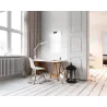 HERON II LED W Lampe de bureau LED pince blanche