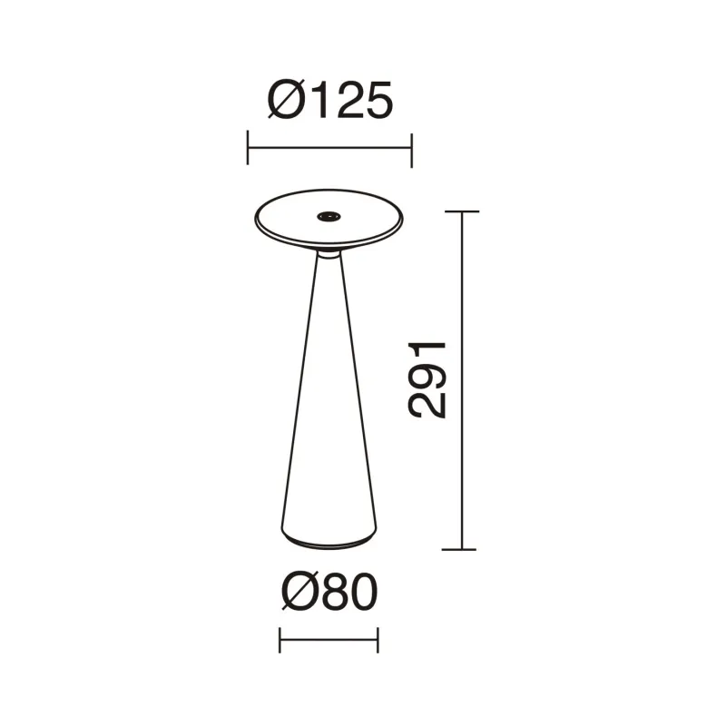 Lampes à poser Portable BLOMMA LED 2,2W 3000K 170lm Blanc - Pas cher
