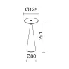 Lampes à poser Portable BLOMMA LED 2,2W 3000K 170lm Blanc - Pas cher