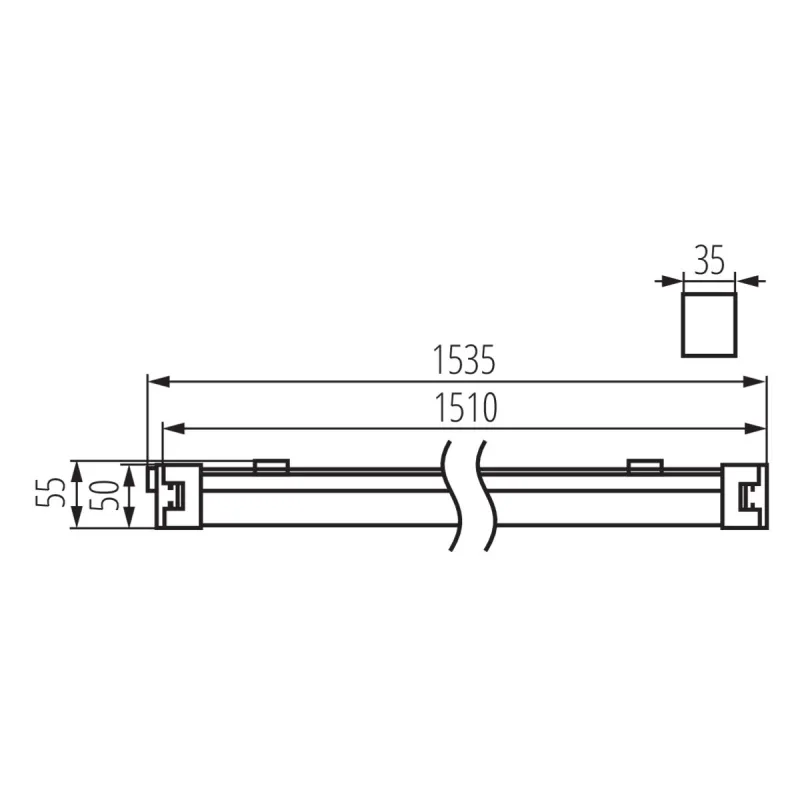 TP SLIM LED 50W-NW Tube LED 150cm