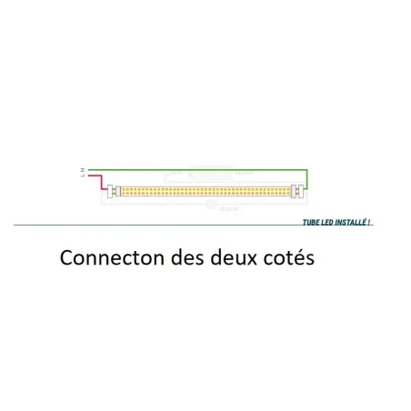 Tube LED T8 90cm 14w-1400 lumens-6000K avec détecteur de mouvement infra rouge