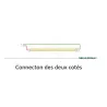 Tube LED T8 90cm 14w-1400 lumens-6000K avec détecteur de mouvement infra rouge