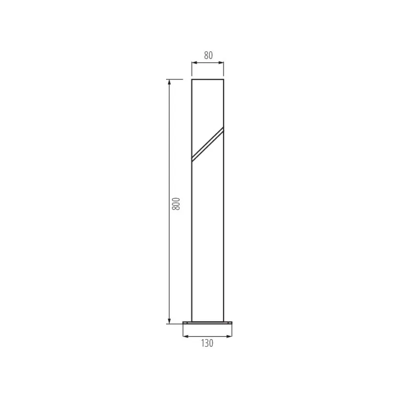 borne-potelet-de-jardin-80cm-exterieure-gris-anthracite-laven-culot-e27