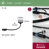 Luminaire encastré dans le sol Plug & Shine Floor Eco IP65 3000K 1W 24V argent