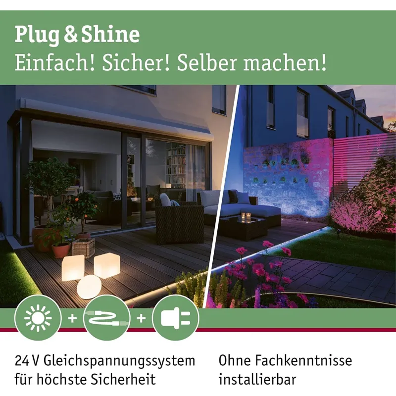 Luminaire encastré dans le sol Plug & Shine Floor Eco IP65 3000K 1W 24V argent