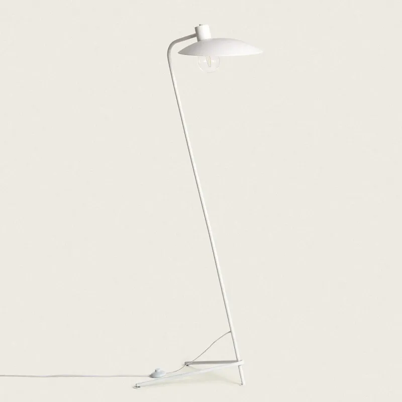 lampadaire-sur-pied-metal-blanc-culot-e27-