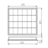 Plafonnier a grille NOTUS 3 EVG 418 NT