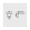 TRIO Applique extérieur antracite POSADAS - Pas cher