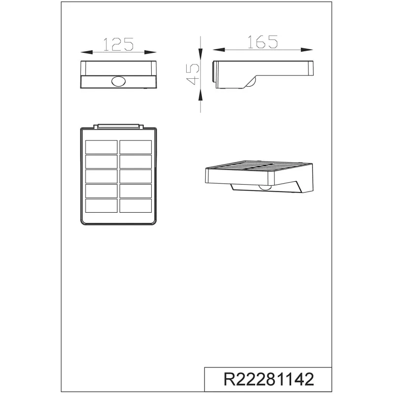 TRIO Applique extérieur antracite FOMOSA - Pas cher