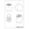 TRIO Applique extérieur antracite SALTA - Pas cher