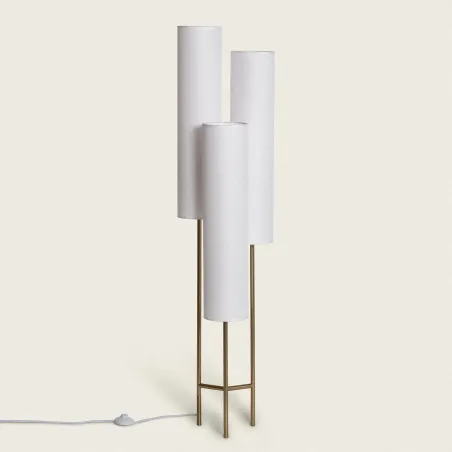 lampadaire-sur-pied-metal-3-tetes-blanche-culot-e27