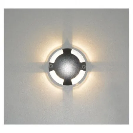 SPOT LED BALISE 1W 12v 4000K ROND IP67 4 voies