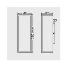 TRIO Applique extérieur zinkfarbig et transparent claire GARONNE - ...