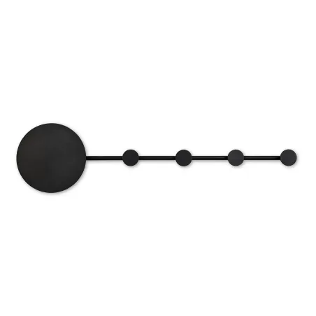 HAN Lampe applique/portemanteau noir