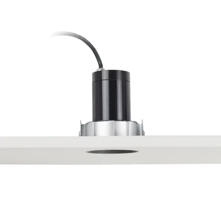 FRESH Lampe encastrable noire sans encadrement IP65 trimless