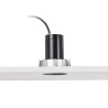 FRESH Lampe encastrable noire sans encadrement IP65 trimless