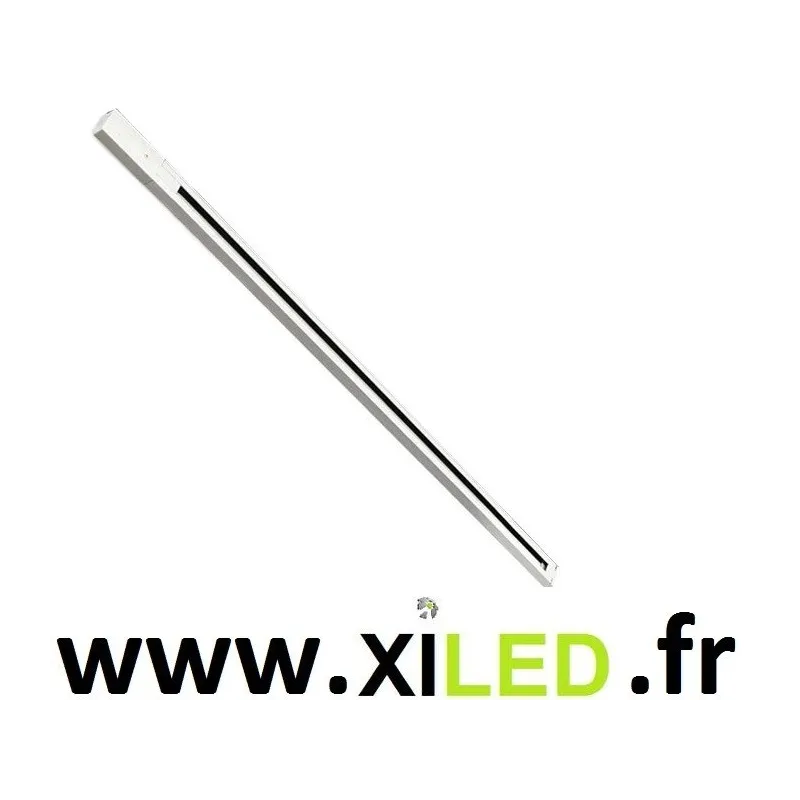 Rail haute tension monophasé blanc 1m