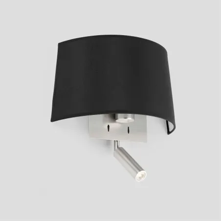 VOLTA Lampe applique noire avec lecteur LED