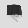 VOLTA Lampe applique noire avec lecteur LED