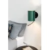 GUADALUPE Lampe applique avec lecteur con lettore noire/vert
