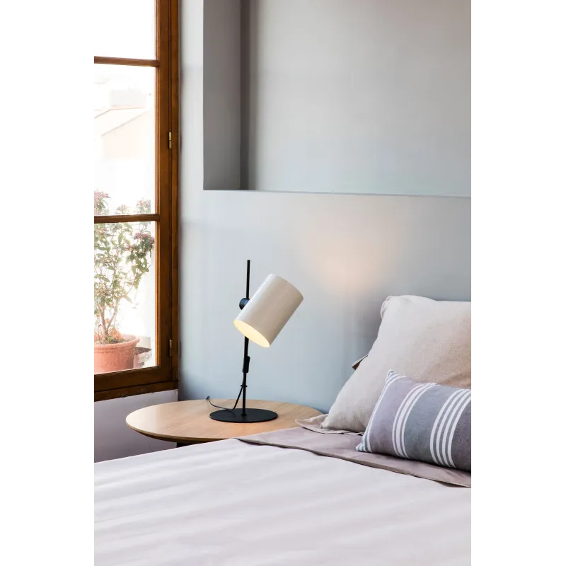 GUADALUPE Lampe de table noire/beige