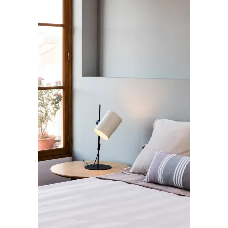 GUADALUPE Lampe de table noire/beige