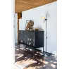 GUADALUPE Lampadaire noire/beige