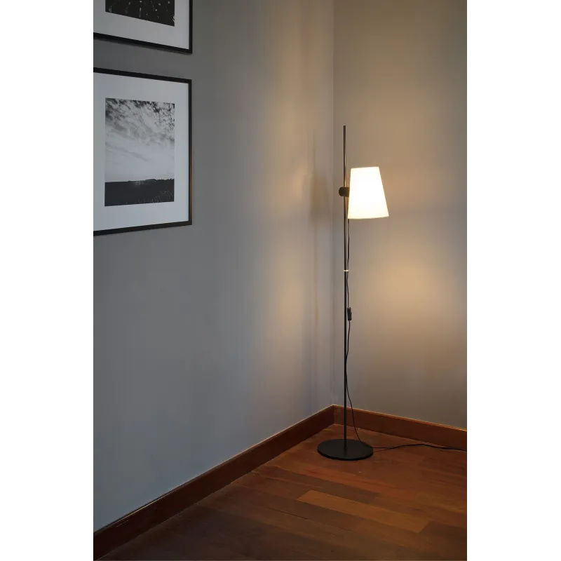 LUPE Lampadaire noire/beige