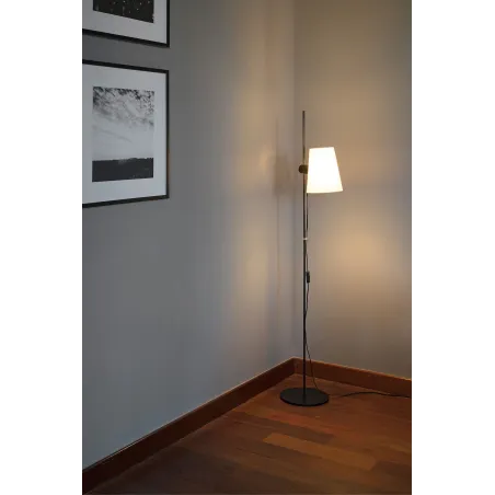 LUPE Lampadaire noire/beige