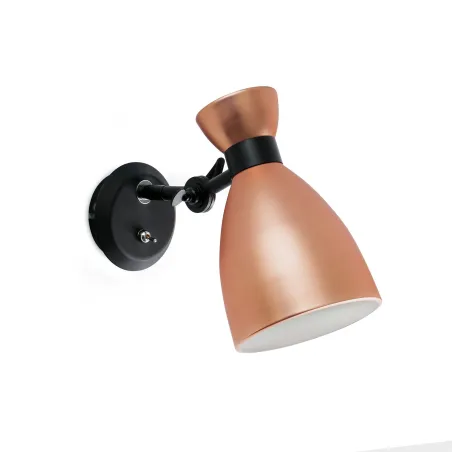 RETRO Lampe applique cuivre