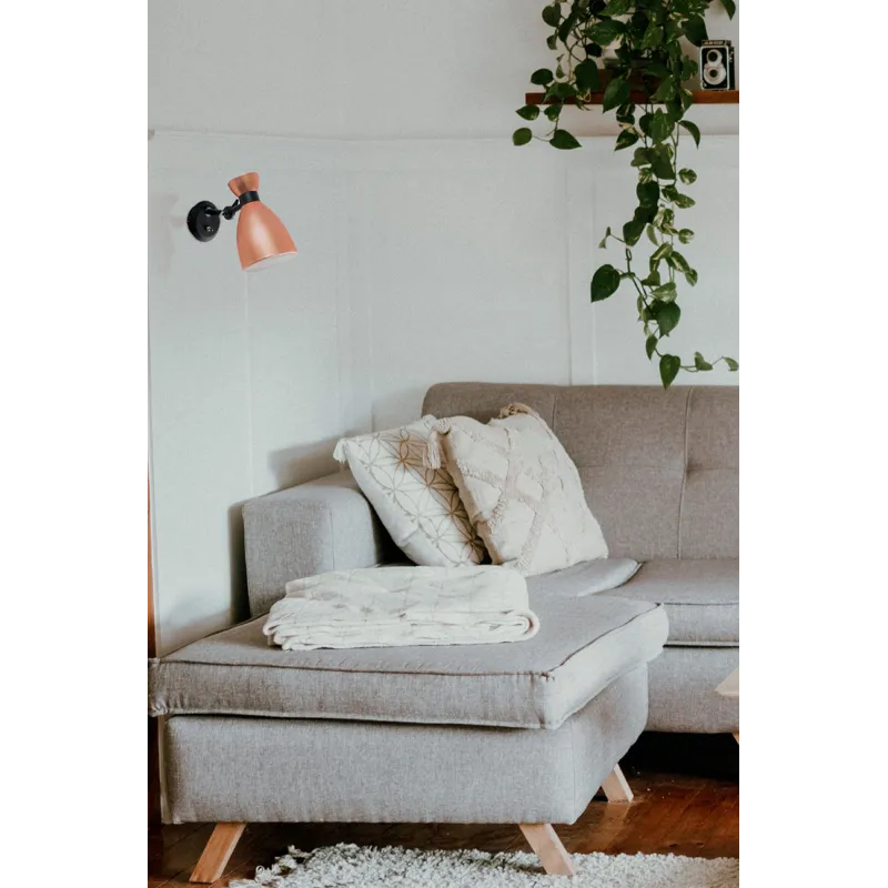 RETRO Lampe applique cuivre