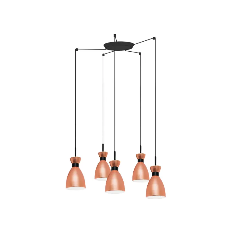 RETRO 5L Lampe suspension cuivre