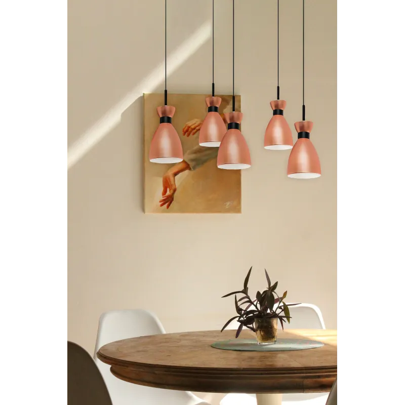 RETRO 5L Lampe suspension cuivre