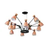 RETRO 12L Lampe suspension cuivre