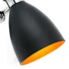RETRO Lampe applique noire et cuivre